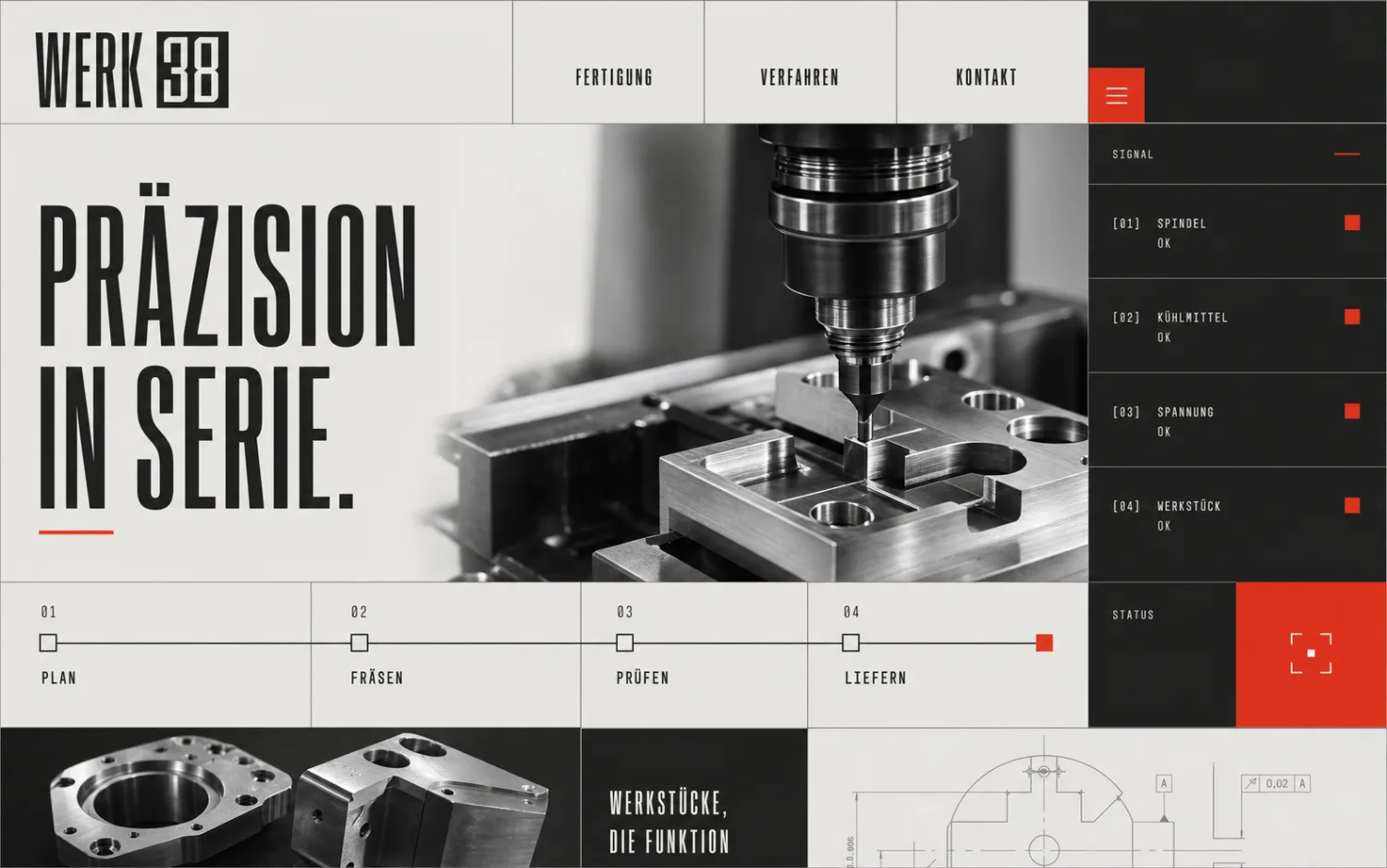 Design-Konzept Werk 38 – Industrie (fiktiv)
